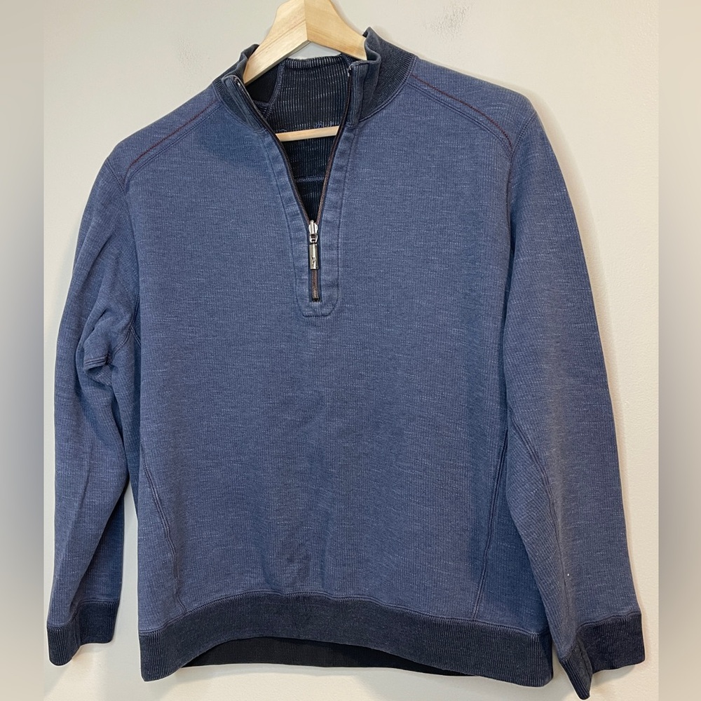 TOMMY BAHAMA FLIP COAST REVERSIBLE HALF-ZIP